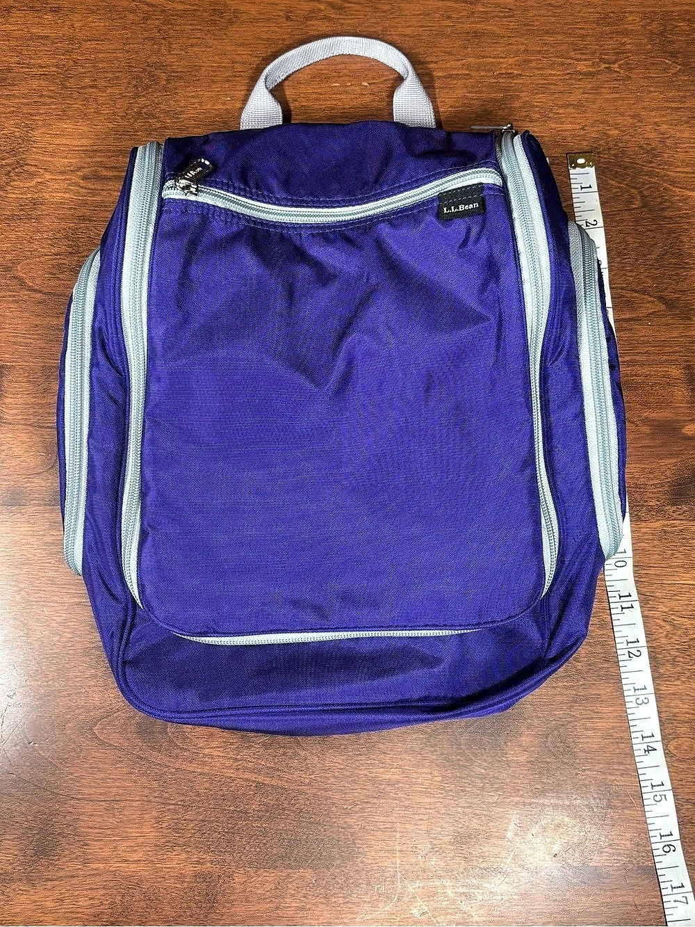L.L. Bean LL Bean Personal Organizer Toiletry Bag Purple & Gray